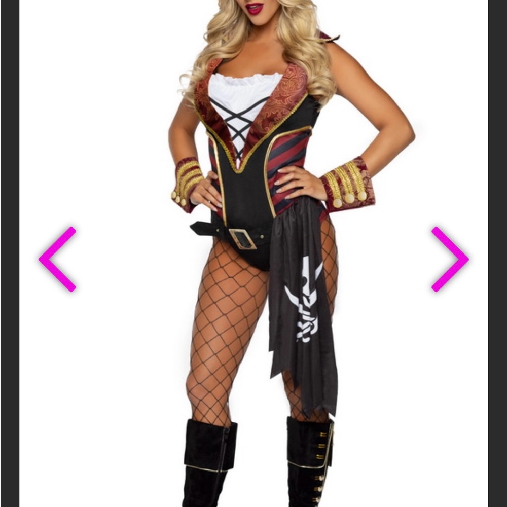 Pirate Adventure women’s Costume - Black and Red